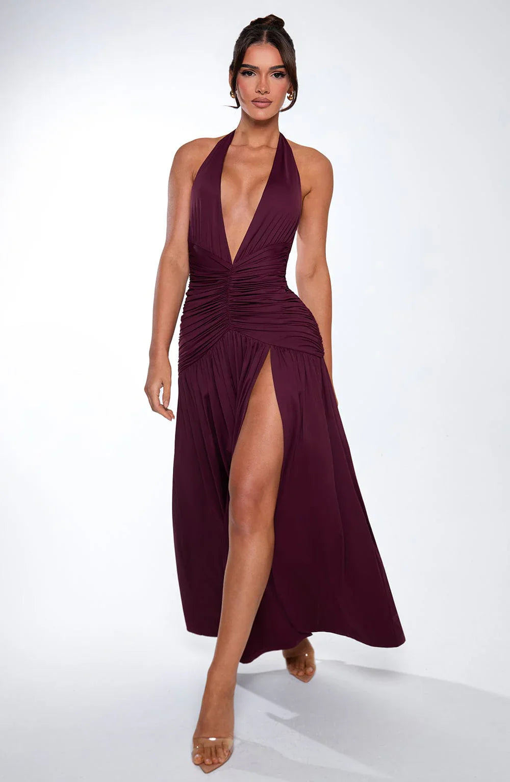 ALICIA MAXI DRESS - WINE