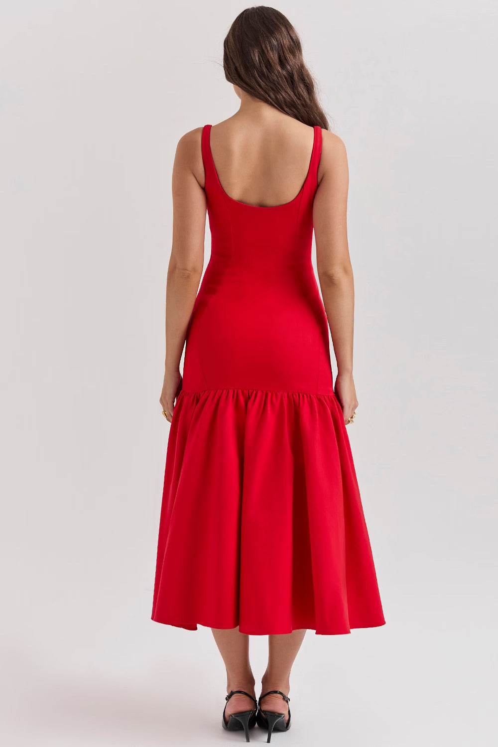 BIANCA MIDI DRESS - RED